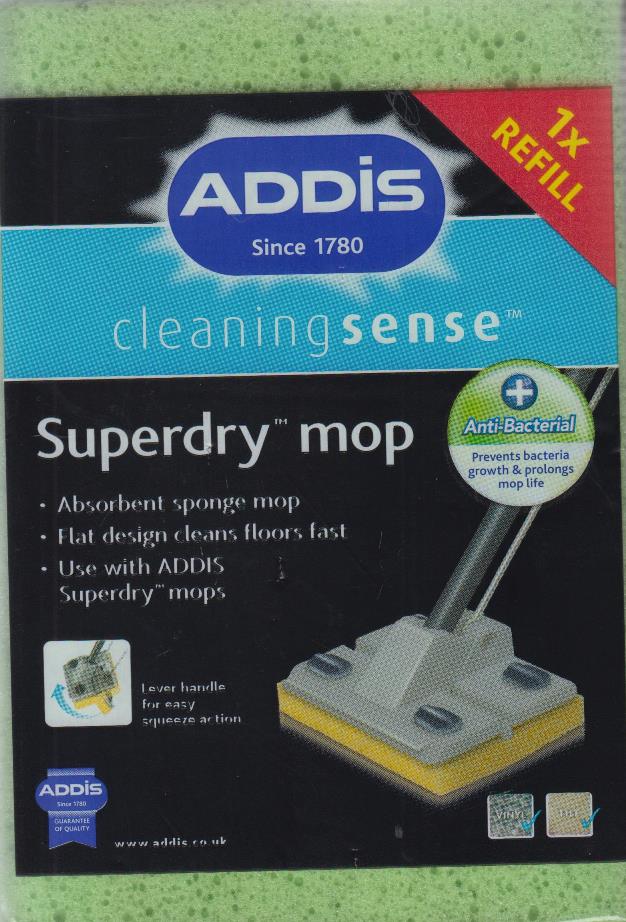Addis Superdry Floor Mop Refill Pad Cellulose Sponge Highly Absorbent Tile Vinyl eBay